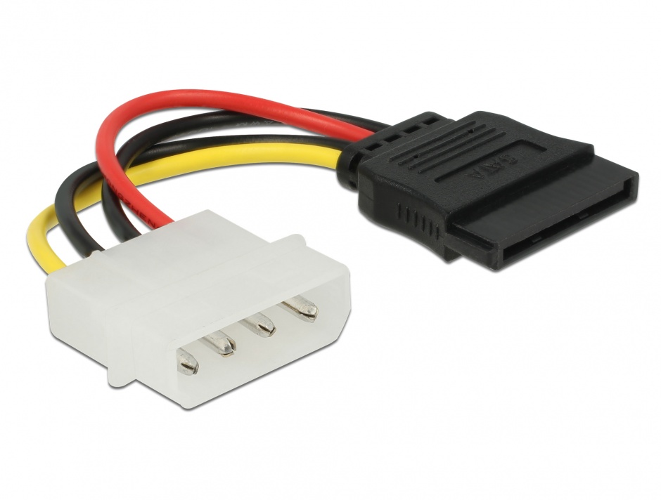 Imagine Cablu de alimentare SATA la Molex M-T 6cm, Delock 60112